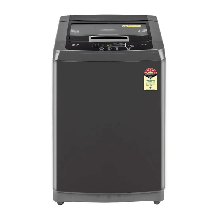 LG 8 kg 5 Star Fully Automatic Top Load Washing Machine T80SKMB1Z Midlle Black