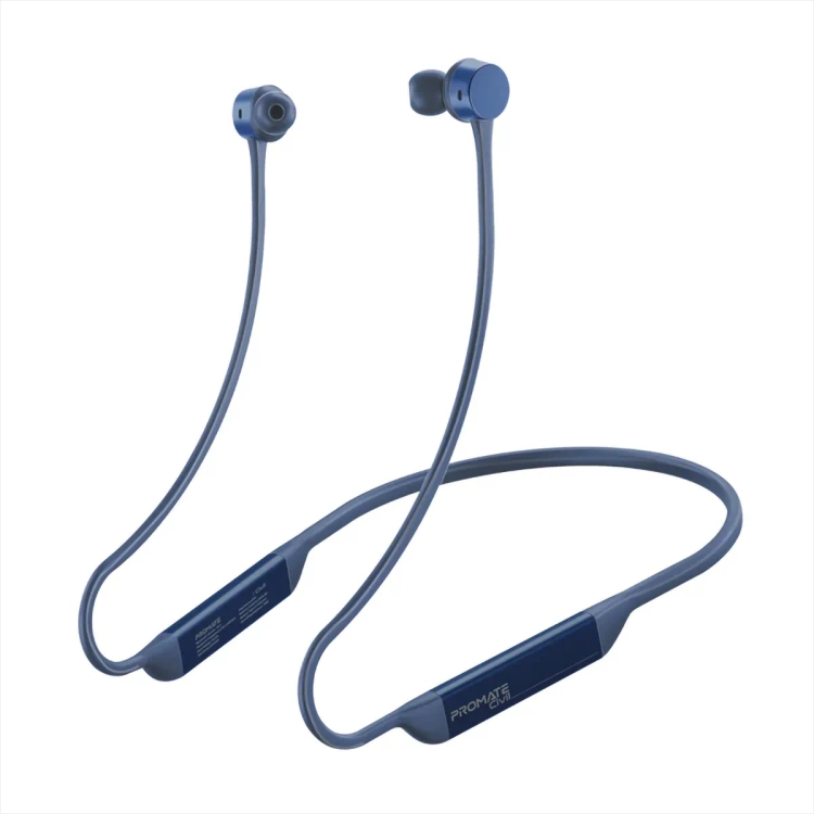 Promate Civil Wireless Neckband Earphones with Hall Switch Sensor Blue