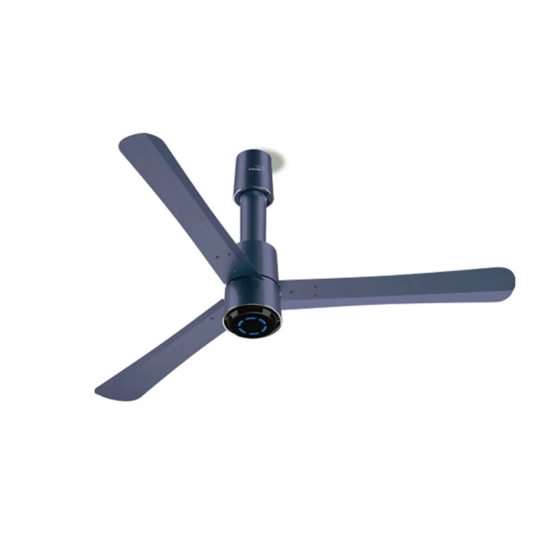 V Guard 1200mm Ceiling Fan BLDC Insight-G Rib and Blue Matte