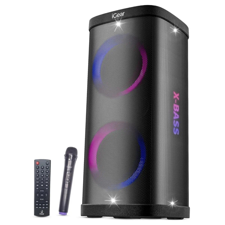 iGear X-Bass 100 Portable Bluetooth Party Speaker With Upto 9Hrs Playtime (Black)