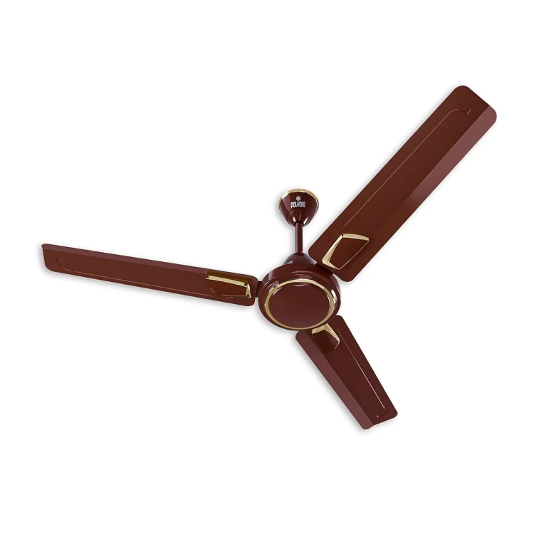 Polycab Zoomer DLX High Speed 1200 mm 3 Blade Ceiling Fan Luster Brown