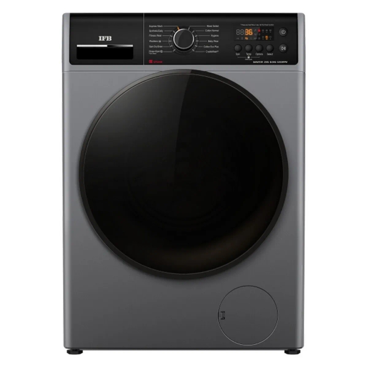 IFB 8 kg 5 Star Fully Automatic Front Load Washing Machine Senator ZMS Metallic Silver