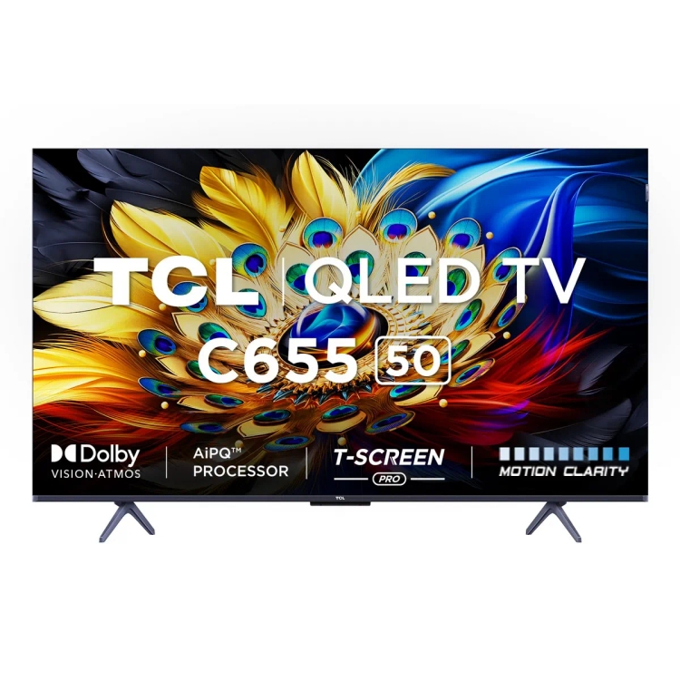 TCL C655 QLED Ultra HD 4K Smart Google with Dolby Vision-Atmos 126 cm (50 inches)