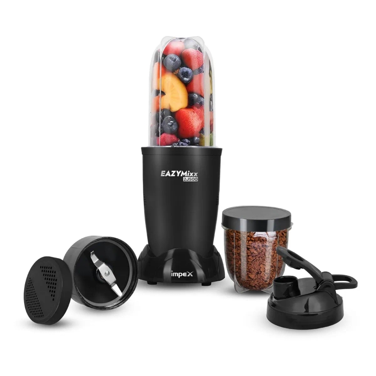 Impex Portable Blender For Smoothie and Juices With 500 W 22000 RPM Powerful Motor 2 J Black