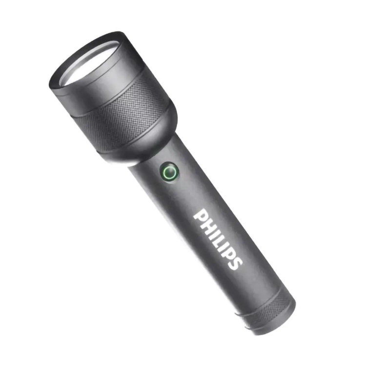 Philips Aircraft Aluminium Alloy 16.5cm LED Rechargeable Flashlight SFL6166R/56