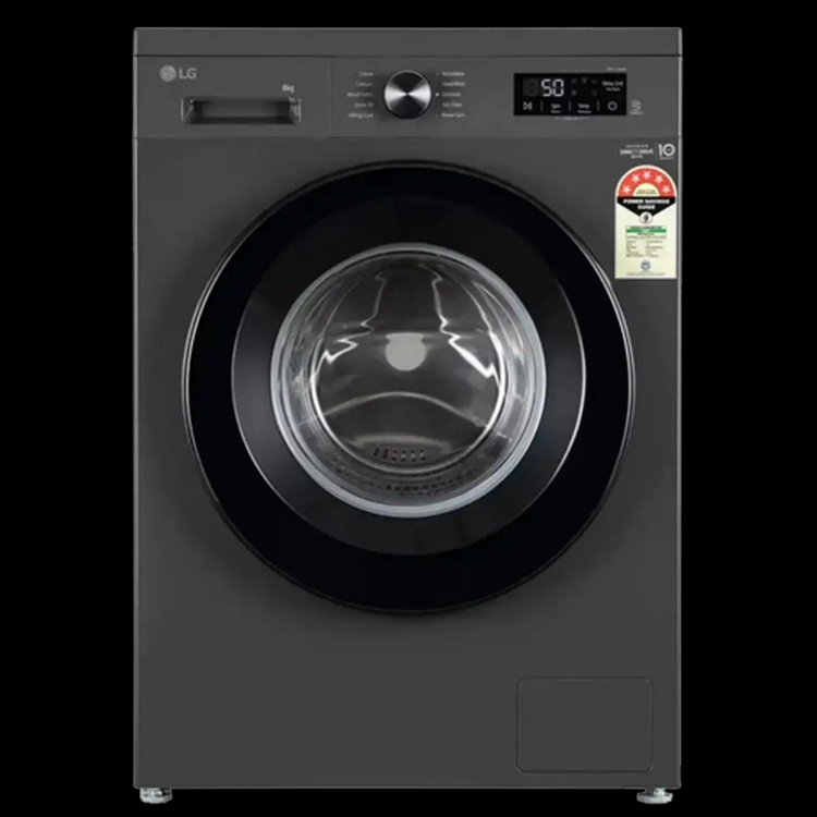 LG 8kg  Fully Automatic Front  Front Load Washing Machine FHB1208Z2M Middle Black