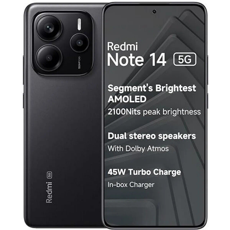 Redmi Note 14 5G 6 GB 128 GB Titan Black