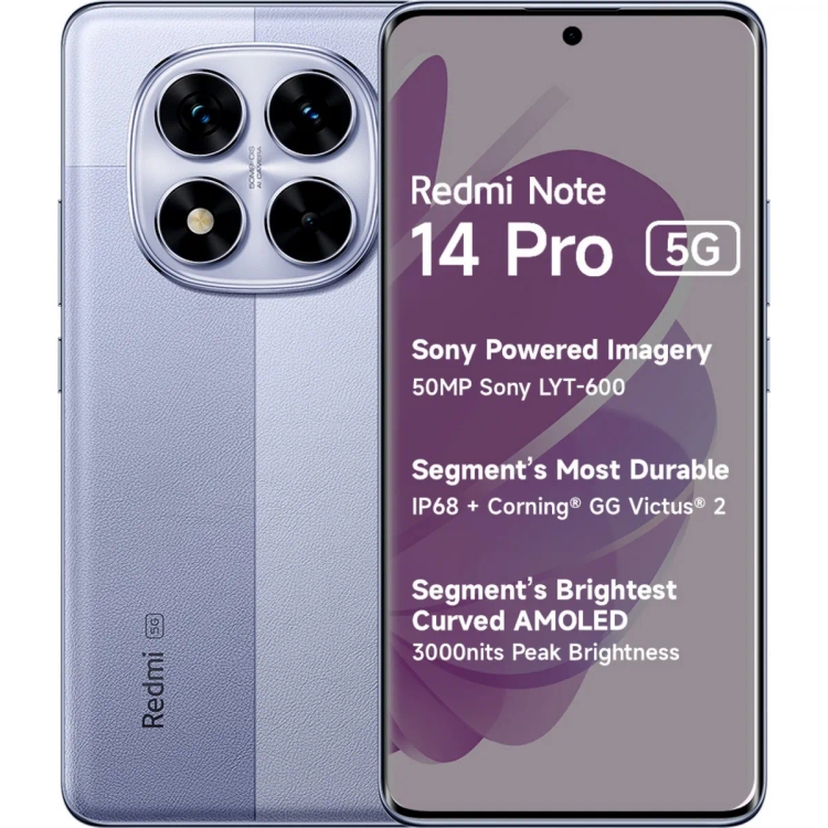 Redmi Note 14 Pro 5G 8 GB 128 GB Phantom Purple