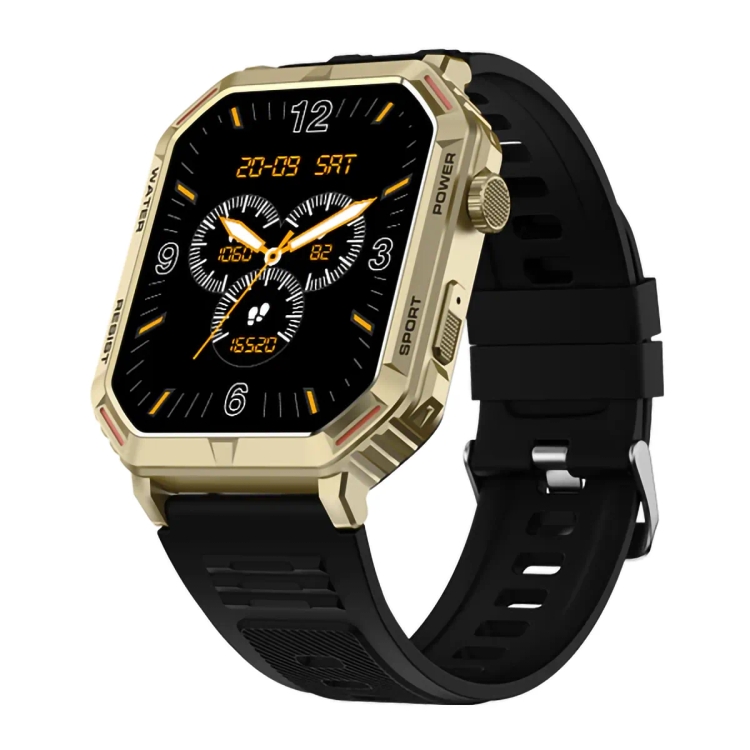 Fire-Boltt Commando 1.95 inches AMOLED Display Smart Watch,Gold Black
