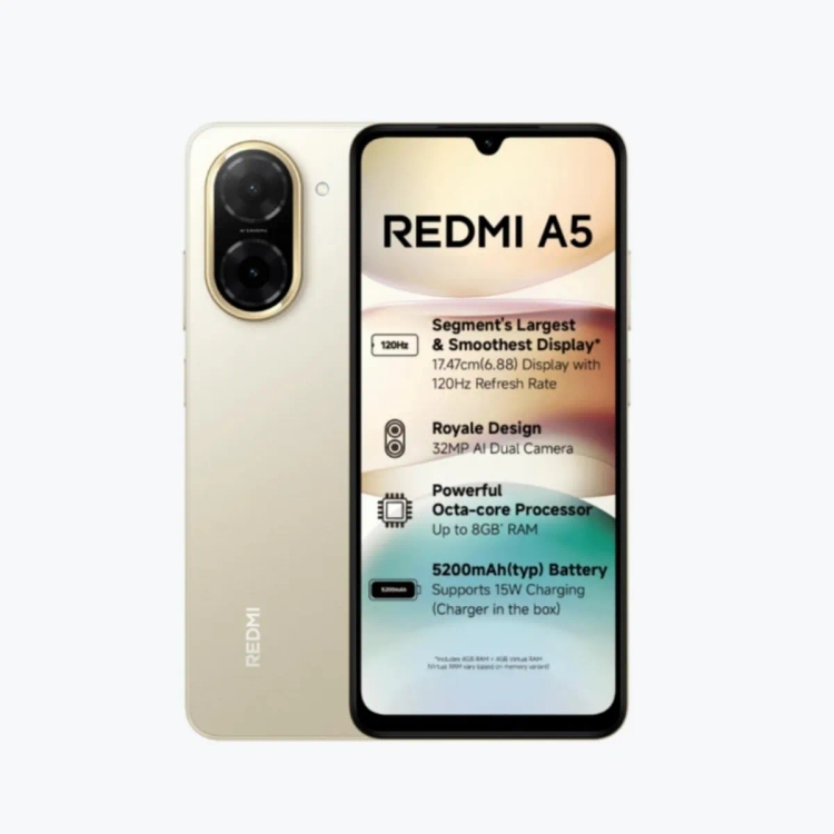 Redmi A5 3GB 64GB Jaisalmer Gold