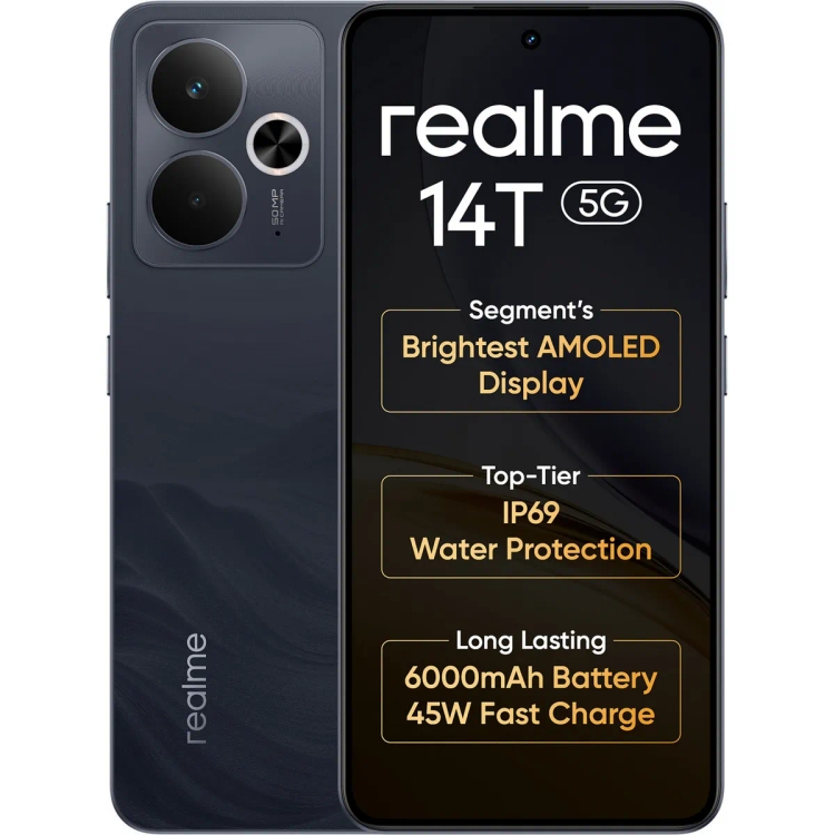 Realme 14T 5G 8GB 128GB Obsidian Black
