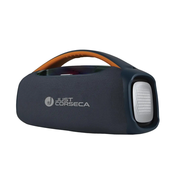 Just Corseca Superboom 200 W Bluetooth Portable Speaker with Wireless Microphone (Blue)