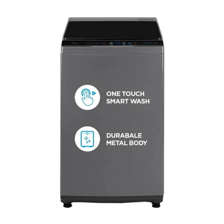 Midea 7 kg Fully Automatic Top Load Washing Machine MA100W70/G-IN Grey