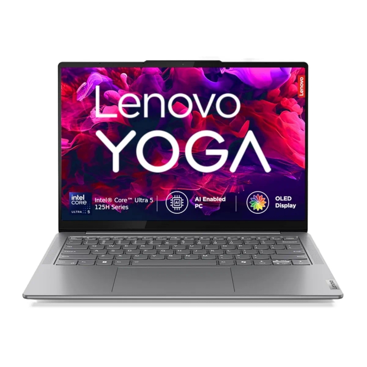 Lenovo Yoga Slim 7 Intel Core Ultra 5 125H  (16GB/512GB SSD/Windows 11 Home) 83CV003MIN Thin and Light Laptop ( 14 inch /Grey/1.39Kg)