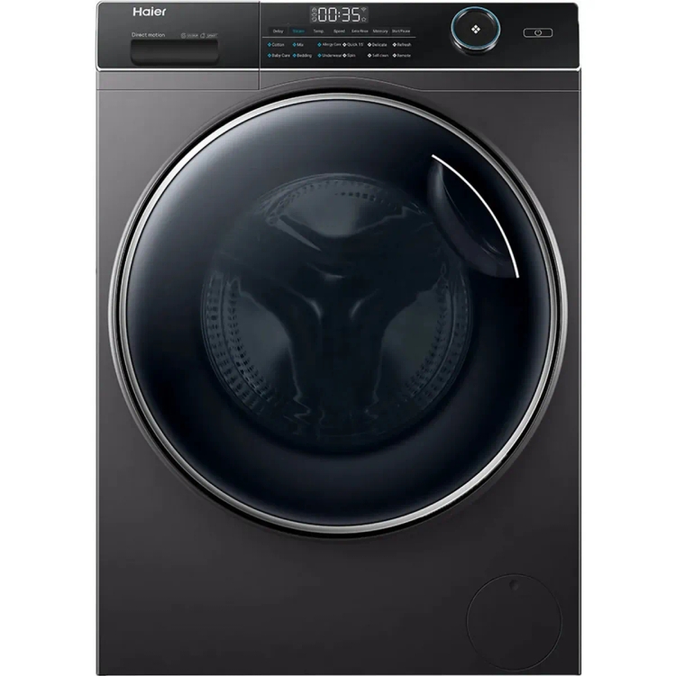 Haier 9 kg Fully Automatic Front Load Washing Machine HW90-DM14959CS8U1 Dark Jade Silver