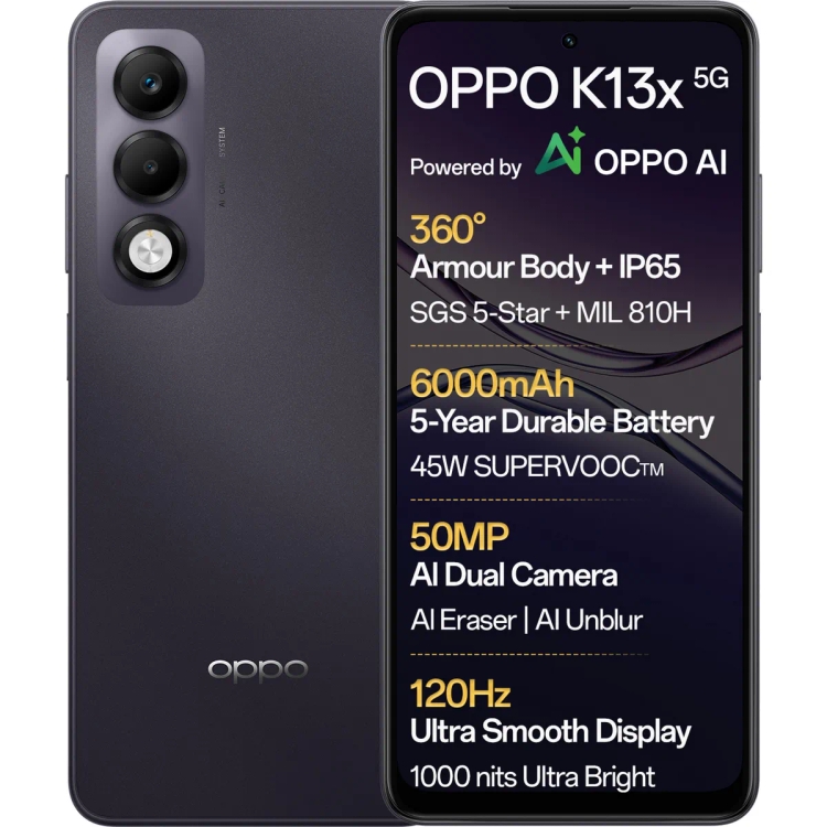 Oppo K13x 5G 8GB 128GB Midnight Violet