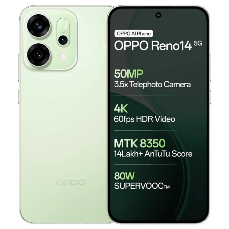 Oppo Reno 14 5G 8GB 256 GB Mint Green
