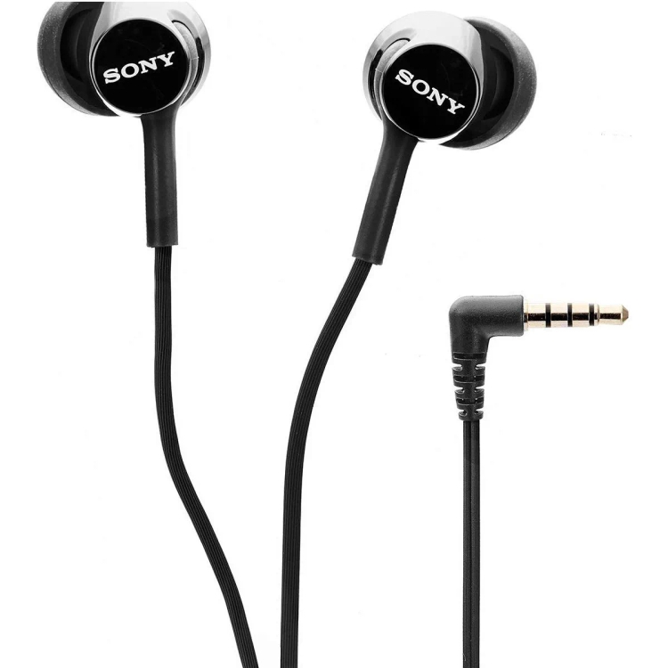 Sony MDR-EX155AP in-Ear Wired Headphones with Mic (Black)