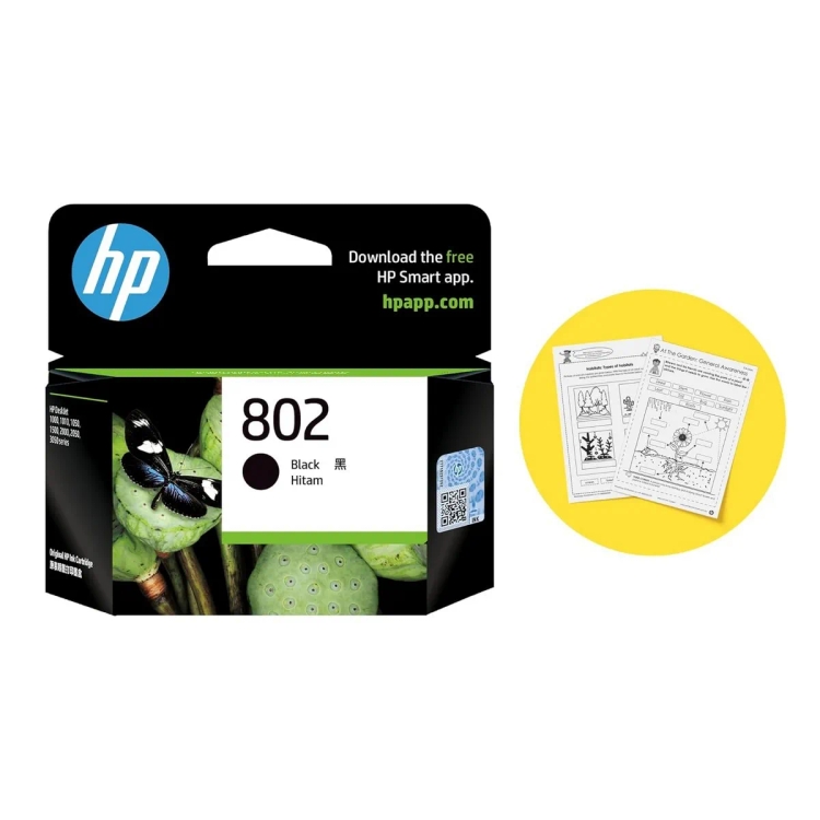 HP Cartridge 802  Black CH563ZZ
