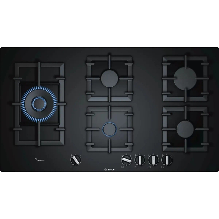 Bosch Gas hob 90 cm Tempered glass PPS9A6B90I 5 Burner