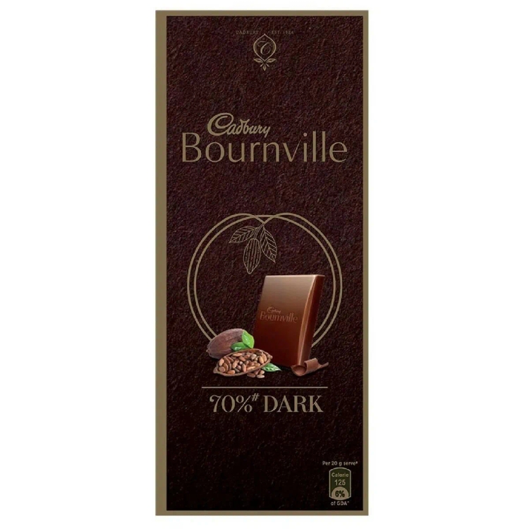 Cadbury Bournville 70% Dark Chocolate 80Gm