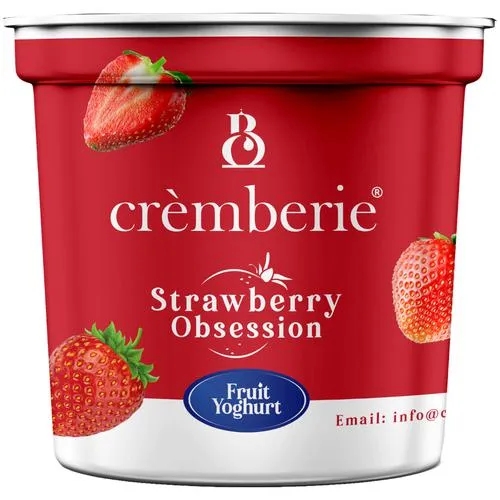 Cremberie Flavoured Yogurt Strawberry 90g