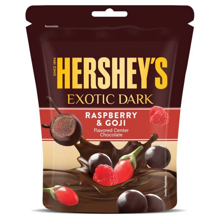 Hersheys Dark Chocolate Raspberry & Goji 100g