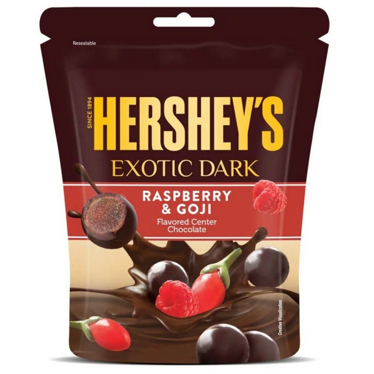 Hersheys Dark Chocolate Raspberry & Goji 33.3g