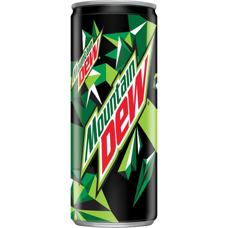 Mountain Dew Soft Drink Can  (250 ml)