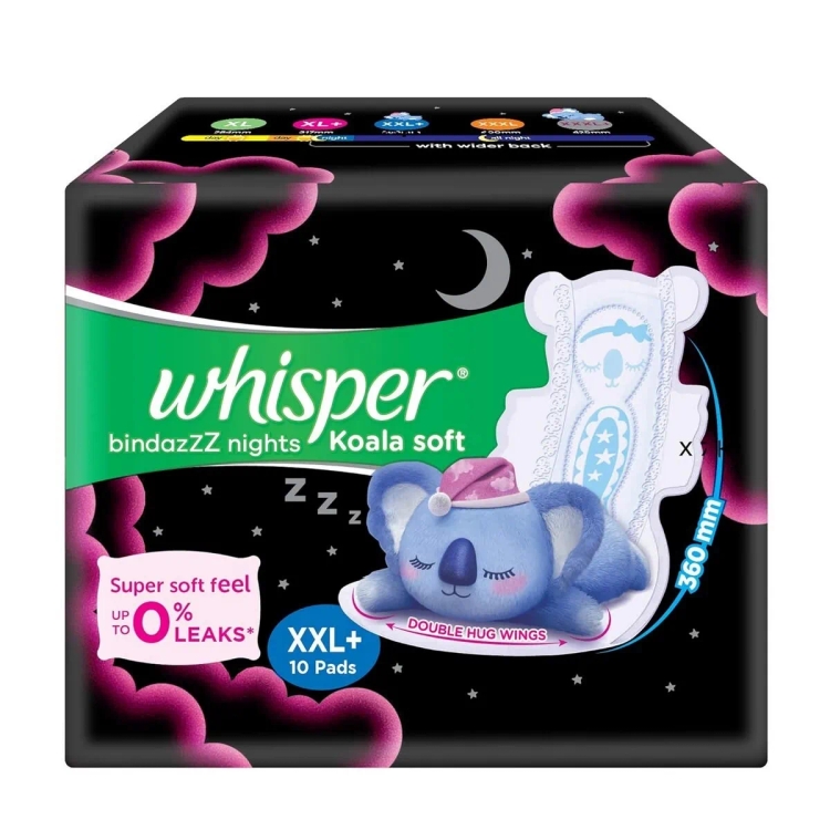 Whisper Koala Soft Nite Xxl+ 10 Pcs