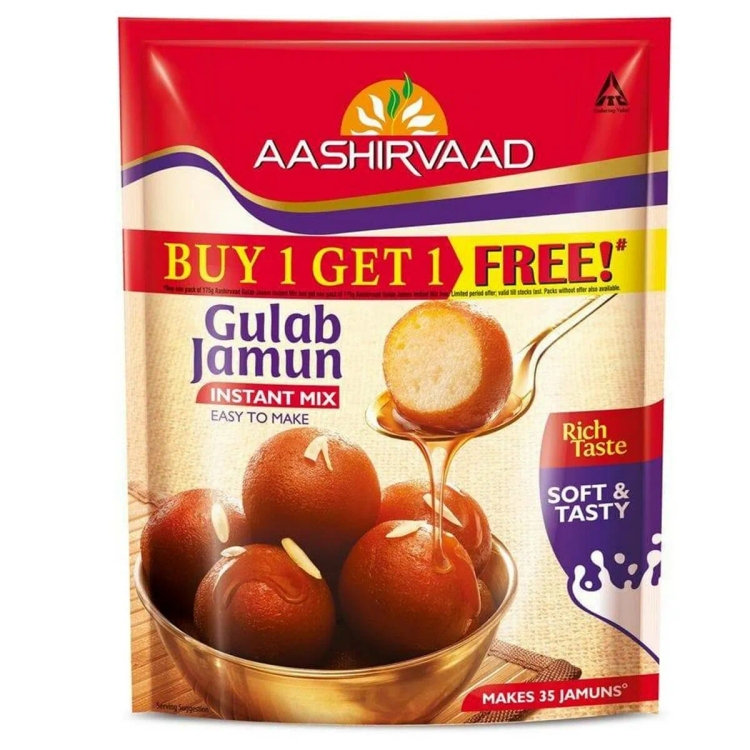 Aashirvaad Gulab Jamun 160G+160G Free