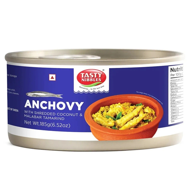 Tasty Nibbles Anchovy with Shredded Coconut & Malabar Tamarind 185g