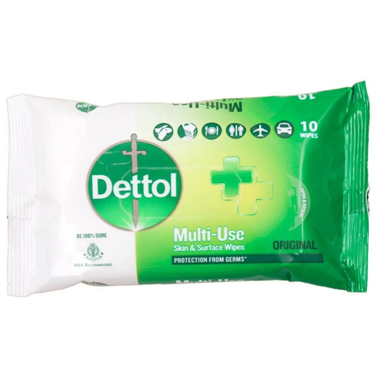 Dettol Wipes 10'S Original