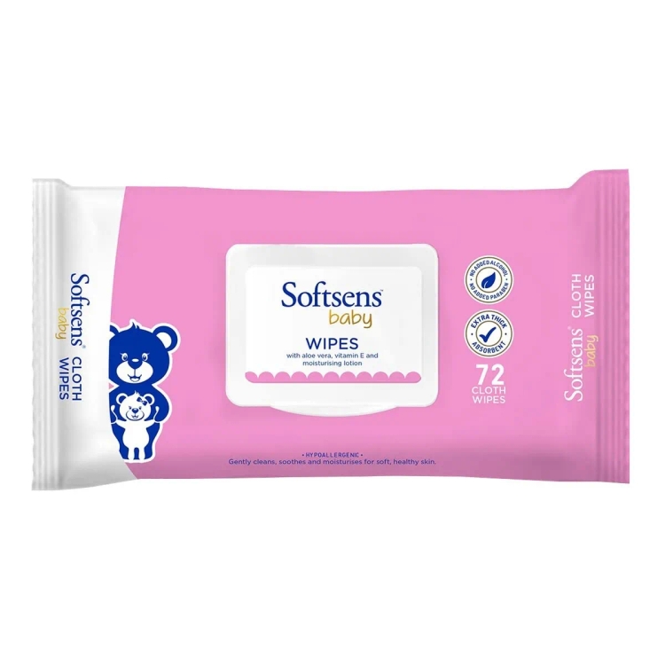 Softsens Baby Wipes 72s