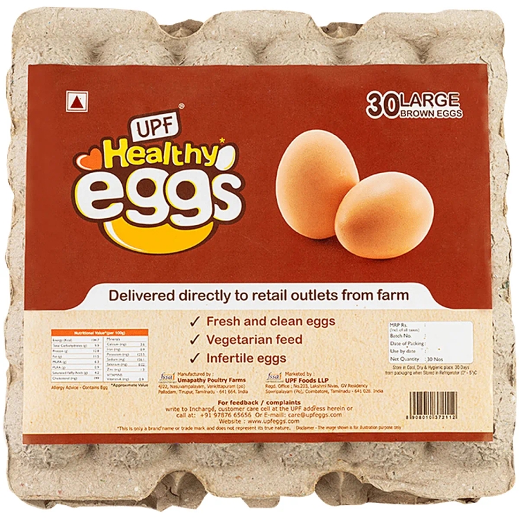 UPF Healthy Eggs Brown 30pc