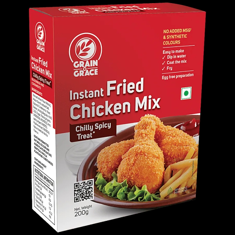 Grain Grace Instant Fried Chicken Mix Chili Spicy Treat 200g