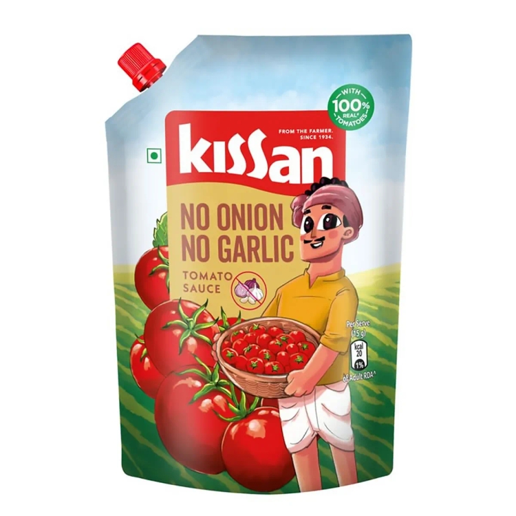 Kissan No Onion No Garlic Tomato Sauce 850g