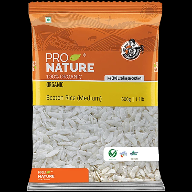 Pro Nature Red Beaten Rice Red Poha 500g