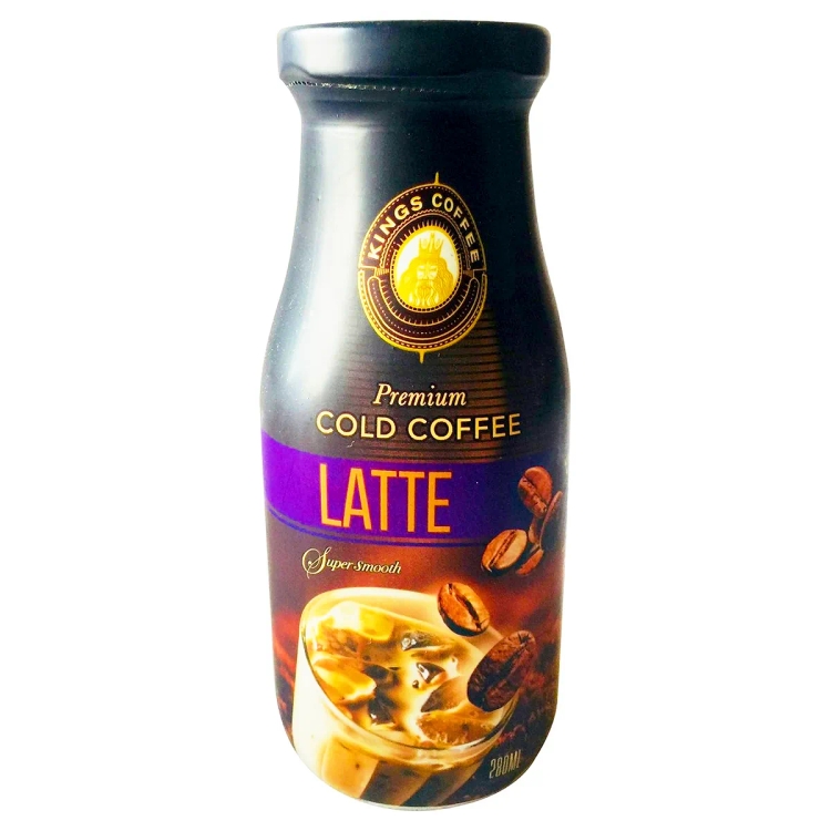 KINGS COFFEE Premium Cold Coffee - Latte, 280 ml
