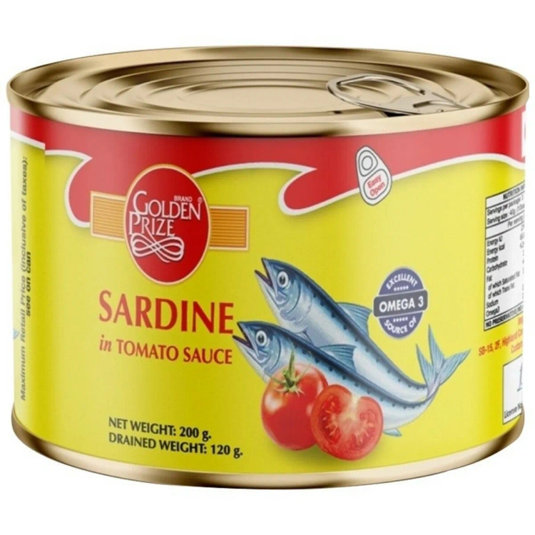 Golden Prize Sardine In Tomato Sauce 200G