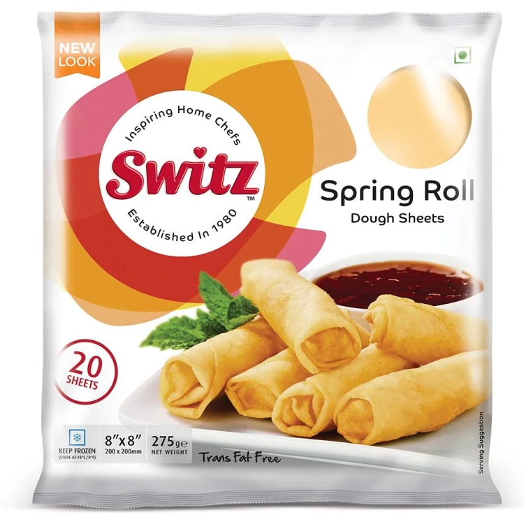 Switz Spring Roll Sheets 20's 8 x 8 275g