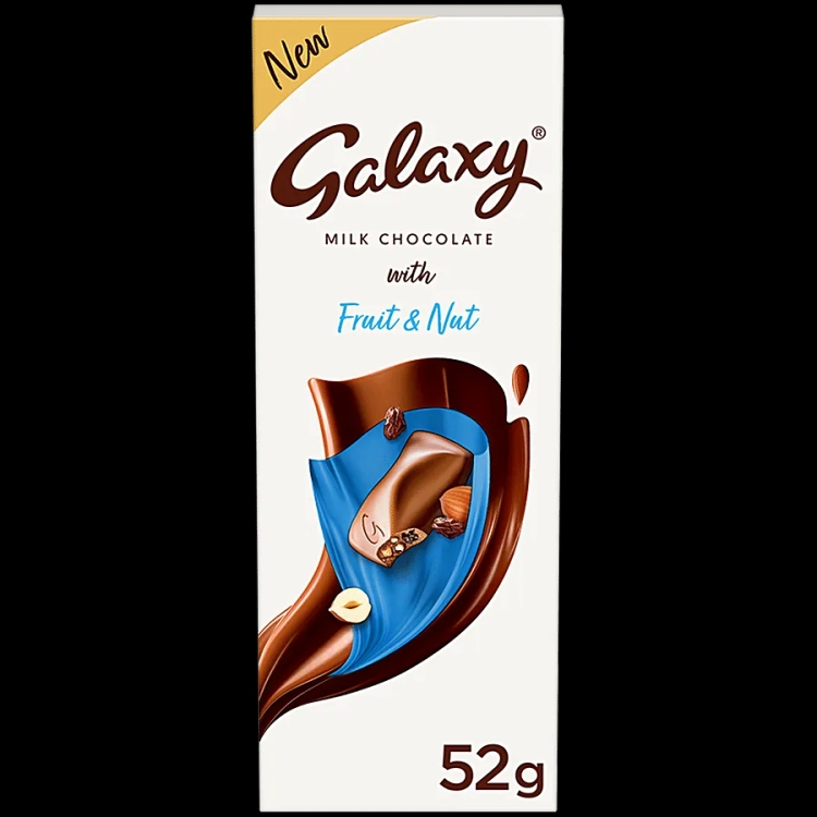 Galaxy Bar Chocolate Fruit & Nut 52g