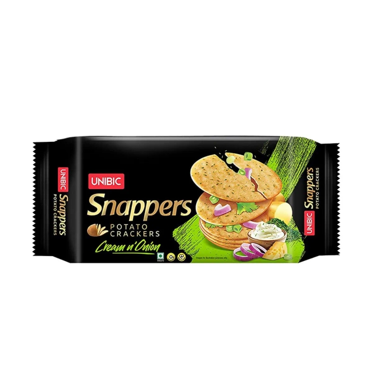 Unibic Snapers Cream N Onion 280g