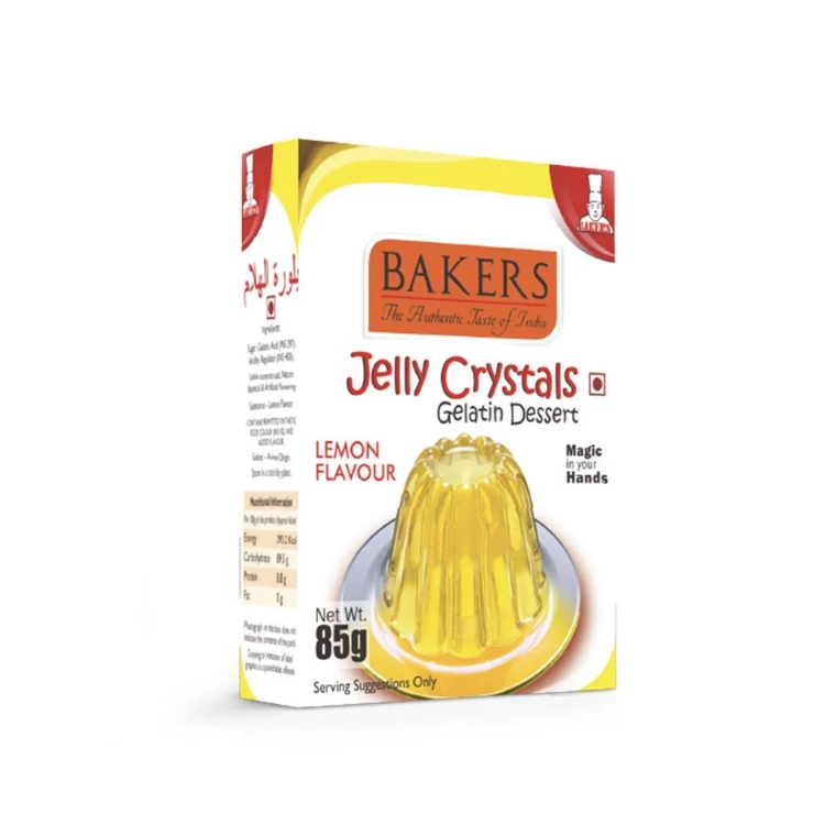 Bakers Jelly Crystals Lemon 85G