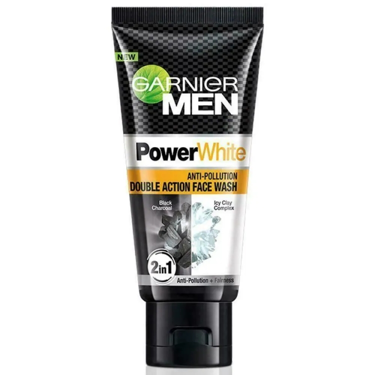 Garnier Face Wash Turbo Bright or Power White Men 50g