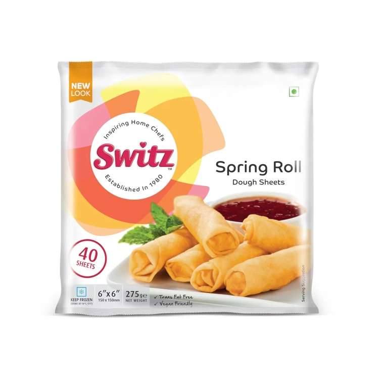 Switz Spring Roll Sheets 40's 6 x 6 275g