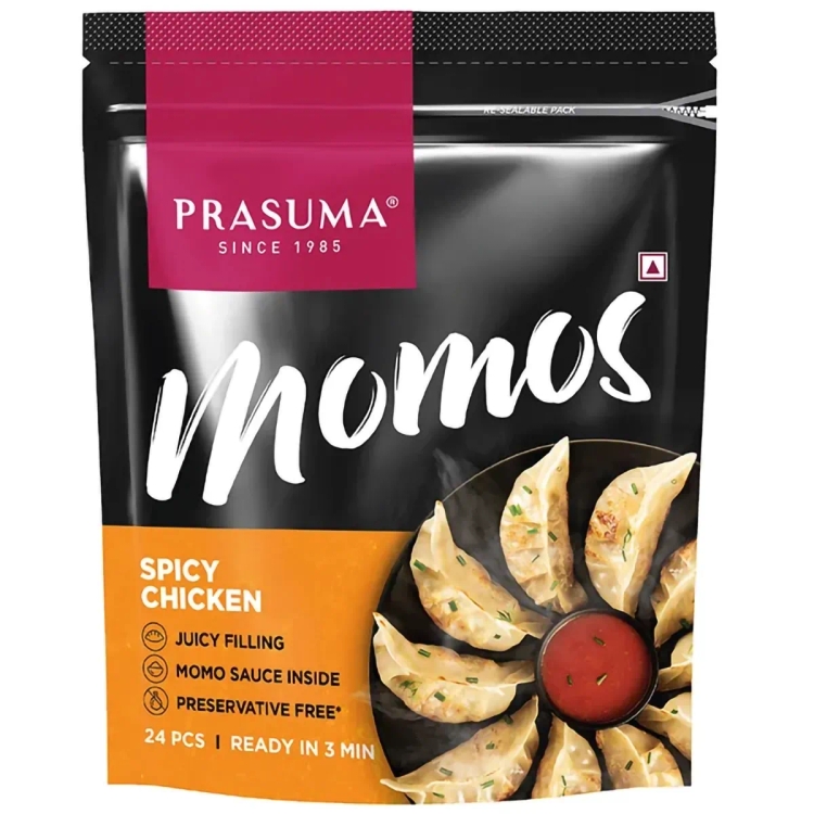 Prasuma Spicy Chicken Momos 24s