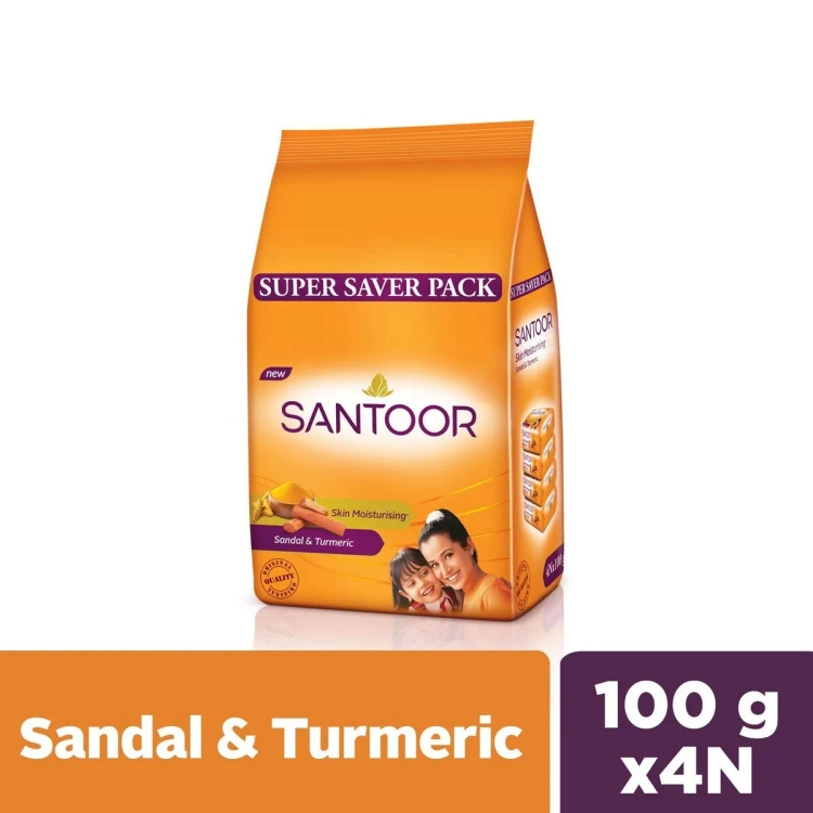 Santoor Soap Sandal 100g 4s