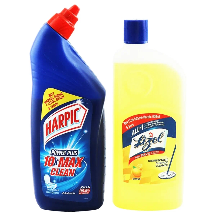 Lizol 625Ml+Harpic 600Ml Combo