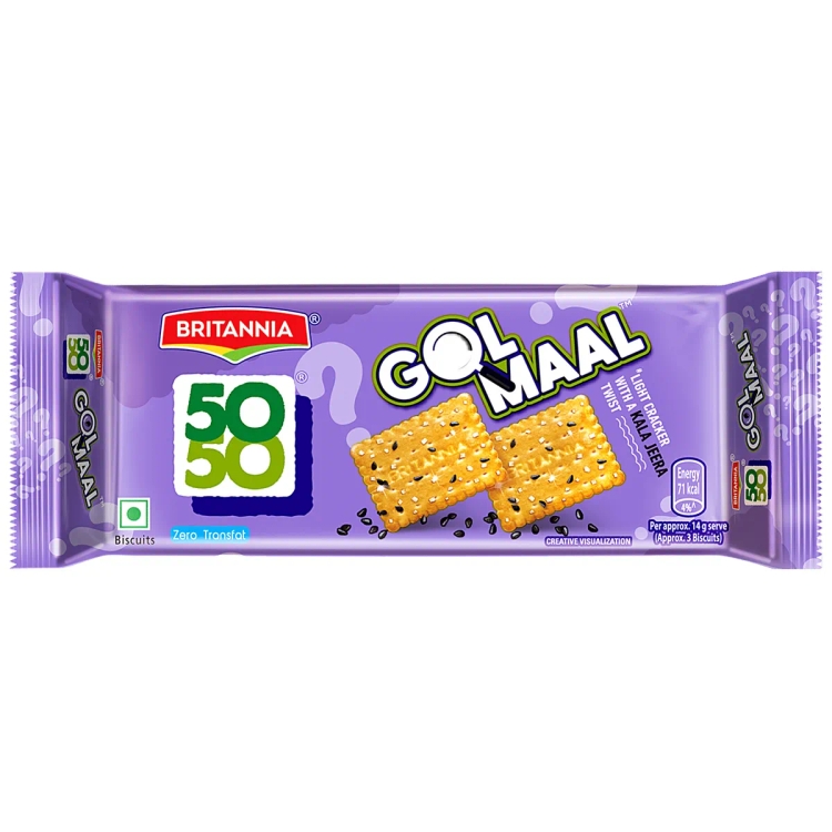 Britannia 50-50 Gol Maal Cracker, 110 g